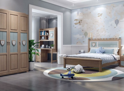 Jugendzimmer Childrens room Set Bed Chest of drawers Wardrobe 5tlg Bedroom new